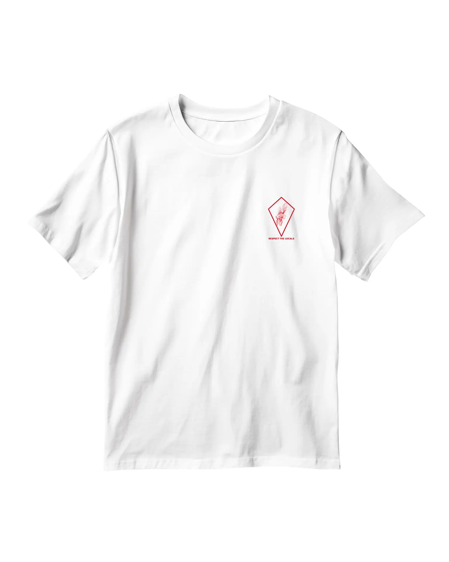 CAMISETA RESPECT THE LOCALS BRANCA