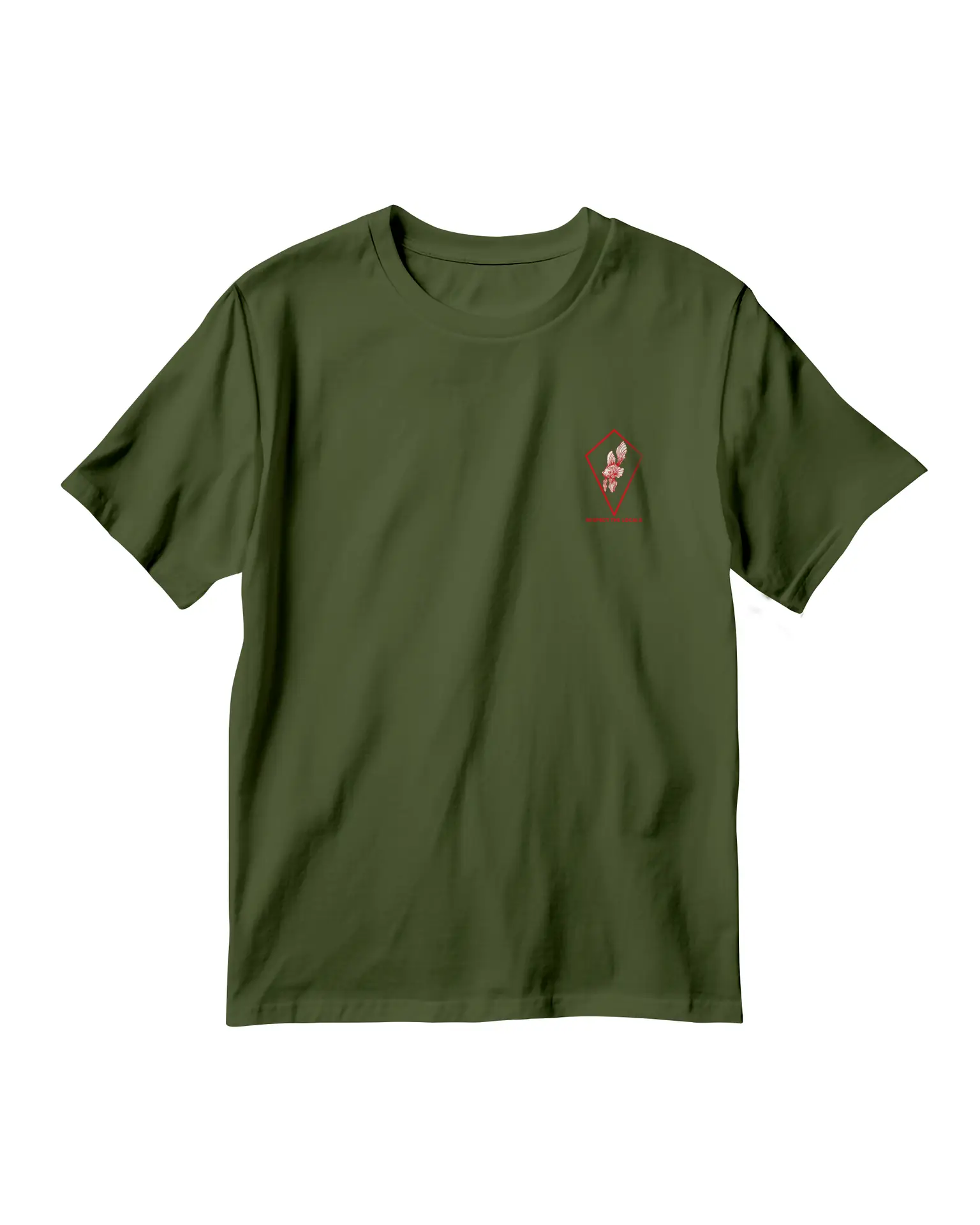 CAMISETA RESPECT THE LOCALS VERDE